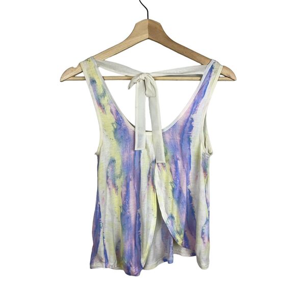 Urban Outfitters Kimchi Blue Y2K Tie Dye Tulip Split Tie-Back Top - Picture 7 of 9